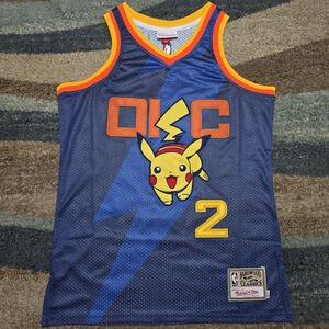 Shai Gilgeous-Alexander OKC Thunder Custom Pikachu Jersey S Mitchell & Ness